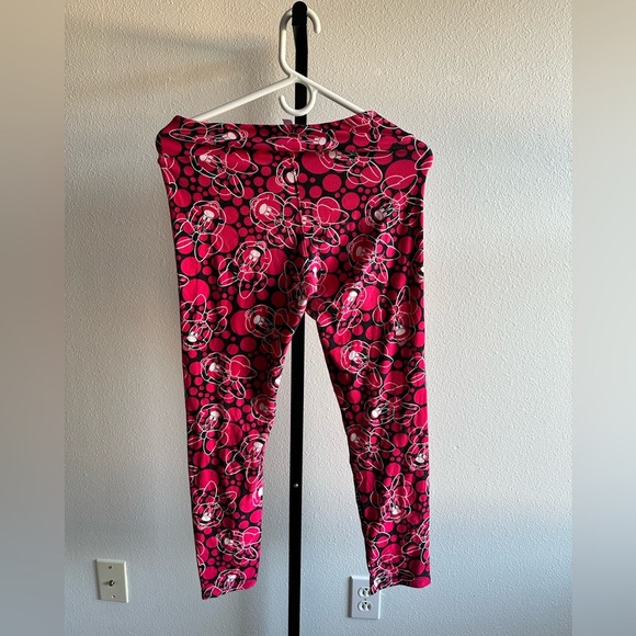 Vibrant Pink disney Lularoe one size Leggings - Picture 4 of 4